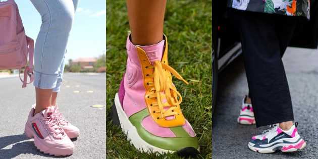 Женская обувь: Яркие ретрокроссовки