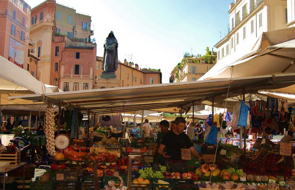 Блошиный рынок Кампо де Фиори